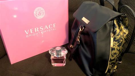 versace perfume with free gift|Versace backpack gift with purchase.